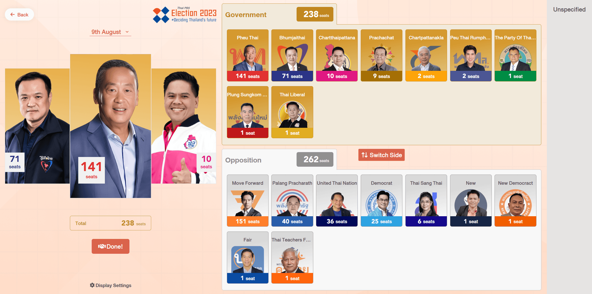 [internship] Thailand election result website ThaiPBS x INOX